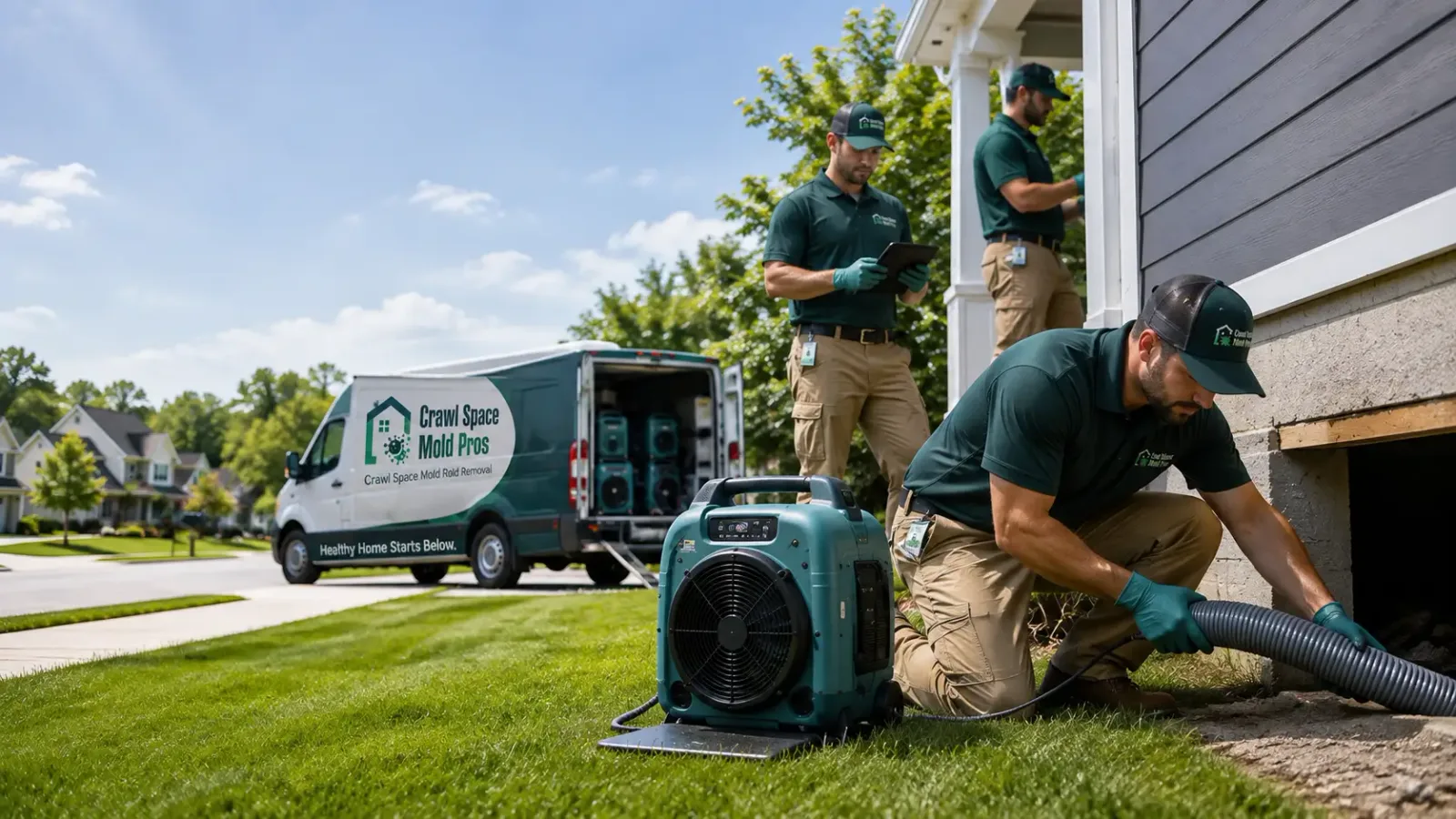 Crawl Space Mold Removal in South Wayne, WI